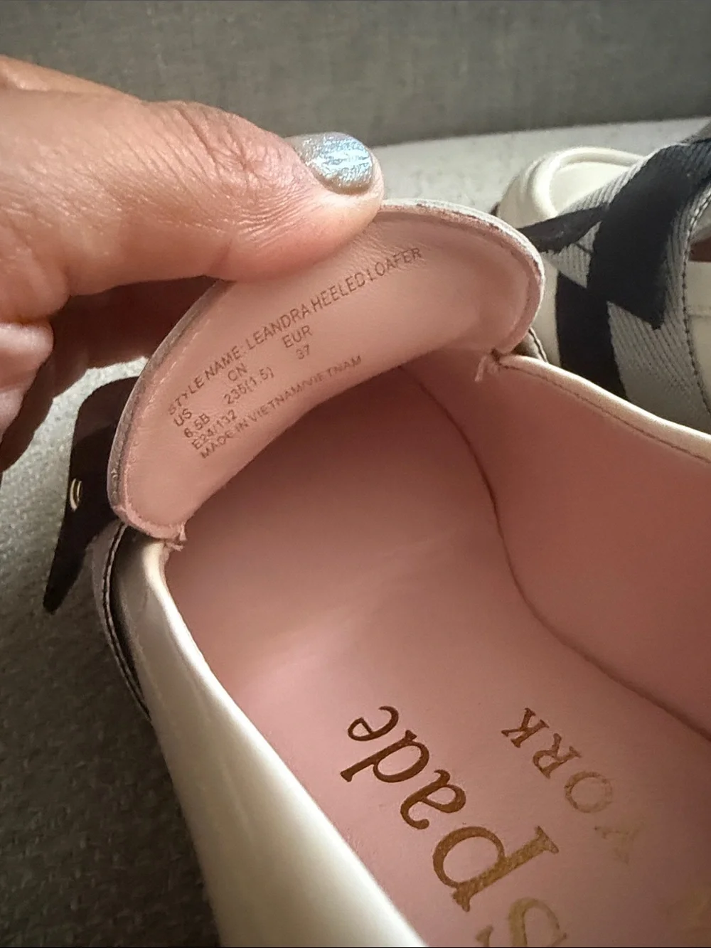 kate spade Leandra Heeled Loafer Bow Block